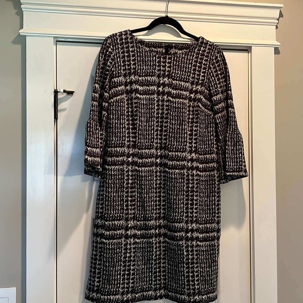 Talbots 3/4 Flare Sleeve Sheath Dress Sz 12p